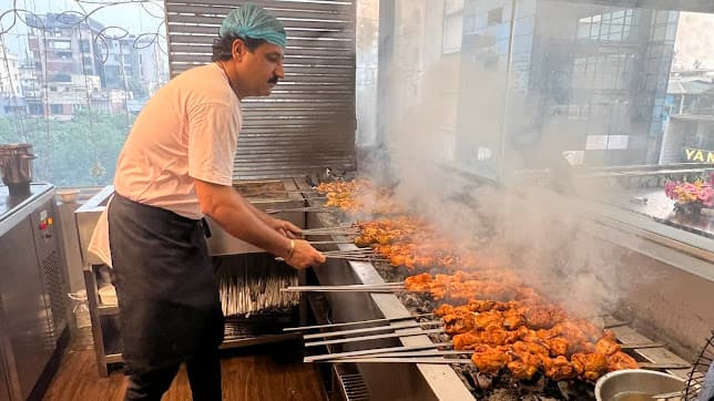 The Theatre of Fire, live charcoal grills